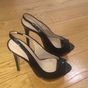 Zara patent leather platform heels